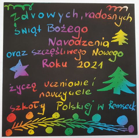 Radosnych Świąt Bożego Narodzenia i szczęśliwego Nowego Roku 2021