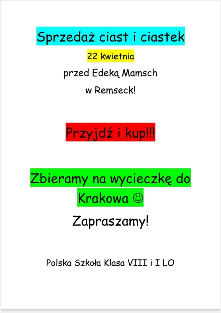Sprzedaż ciasta