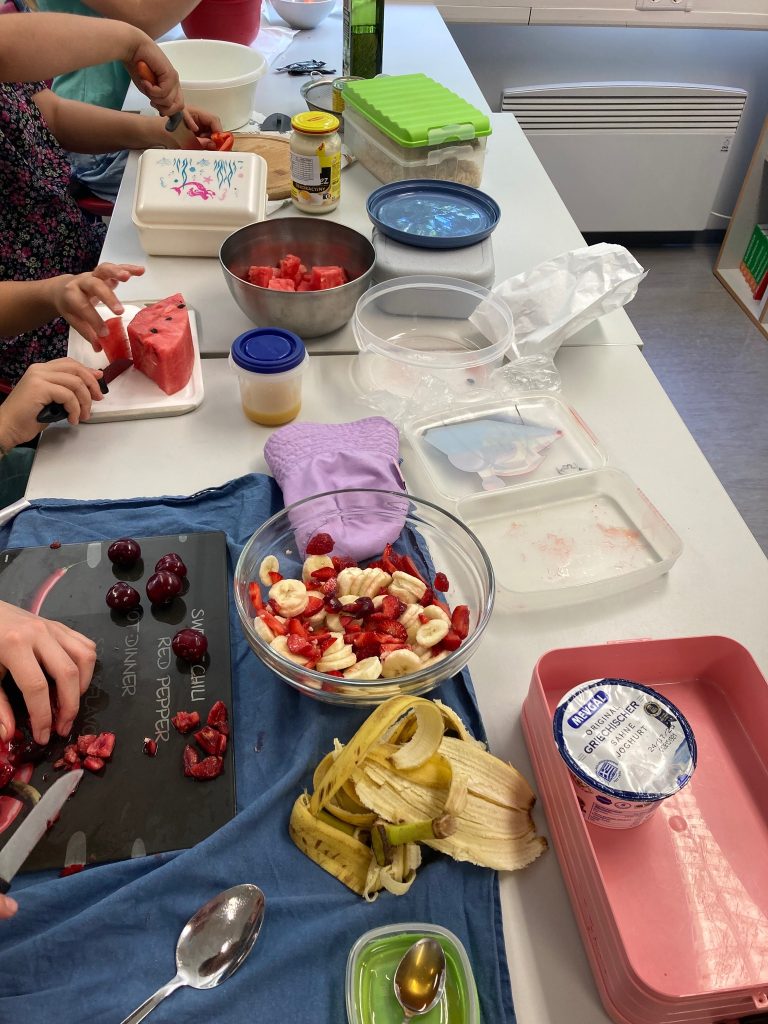 Zdrowe sałatki w klasie 3